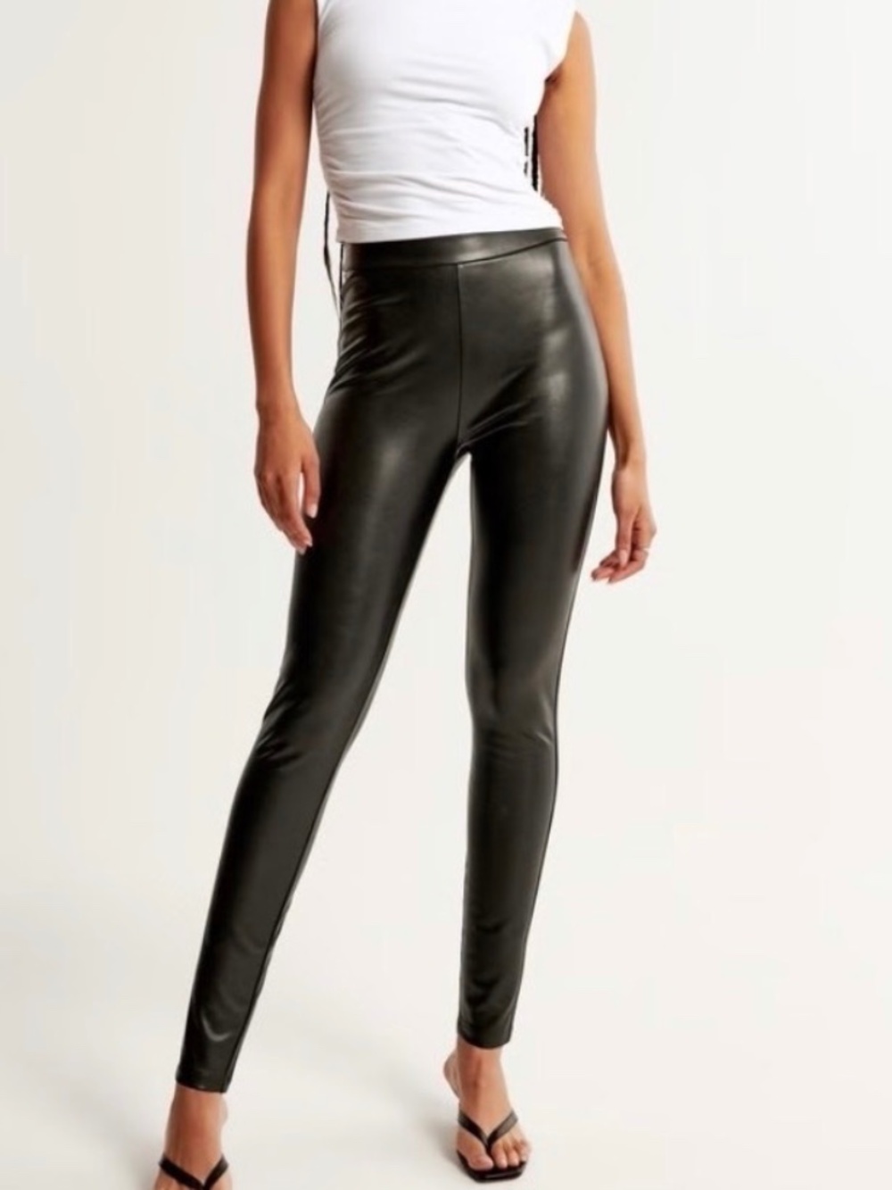 Abercrombie & Fitch - vegan leather leggings